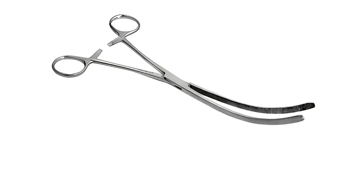 Pinça Doyen intestinal 18cm Curva