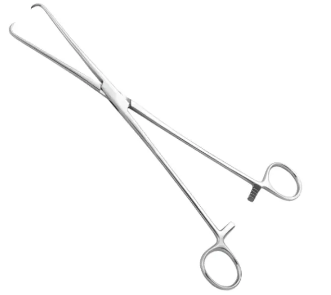 Pinça Pozzi para colo uterino 24cm